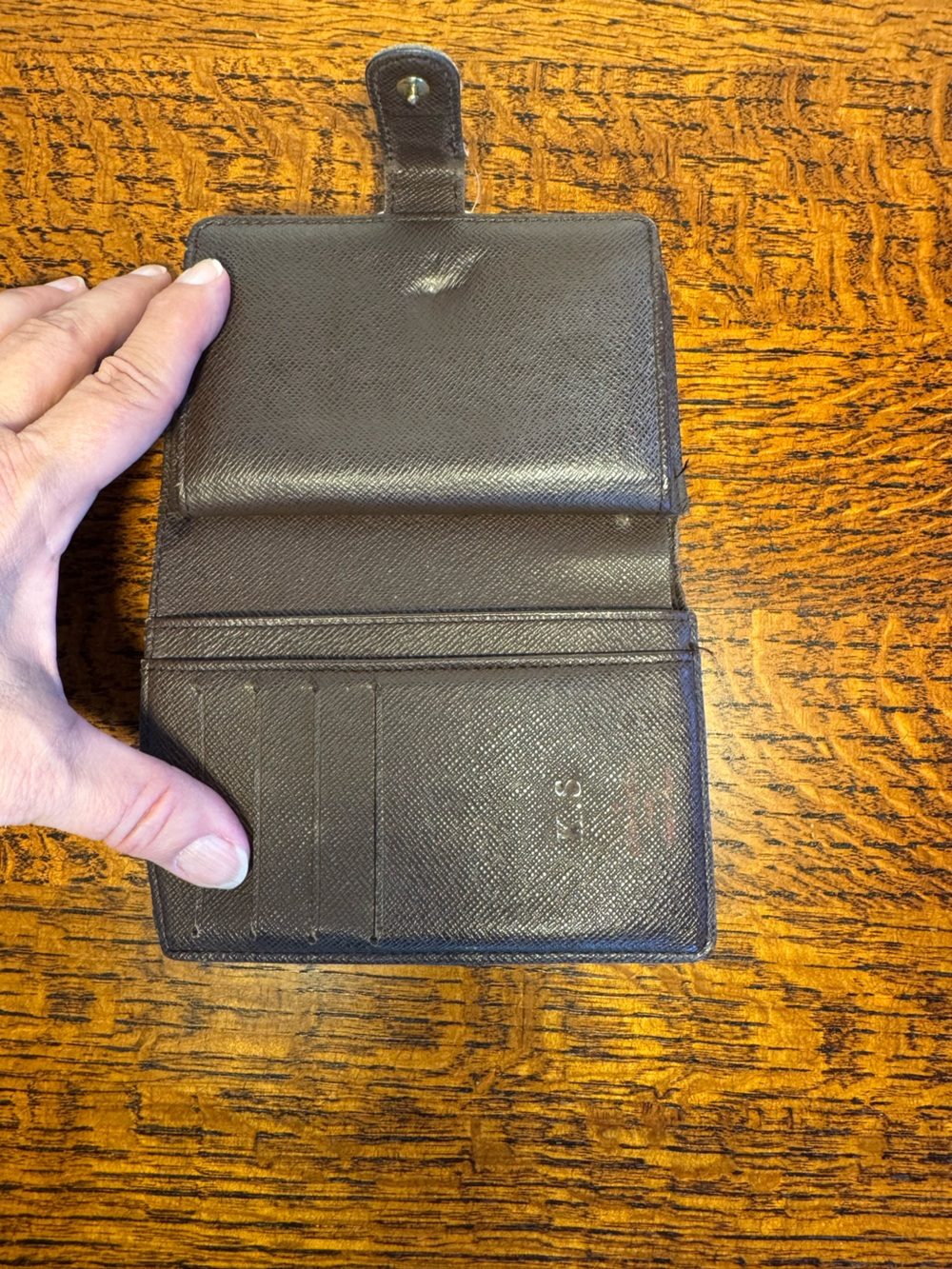 Louis Vuitton Damier Ebene Portefeuille Viennois French Kisslock Wallet - Picture 3 of 10